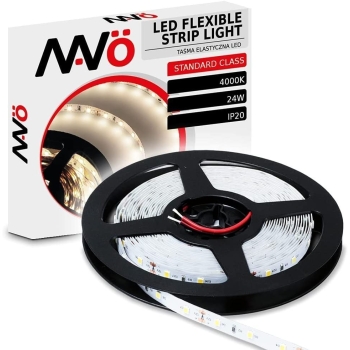 Taśma LED 12V 5m ciepła 24W IP20 2700K [13190000395]